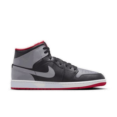 Кецове и обувки Jordan Air Jordan 1 Mid "Black/Cement Grey / Fire Red / Sail" Черно | DQ8426-006, 2