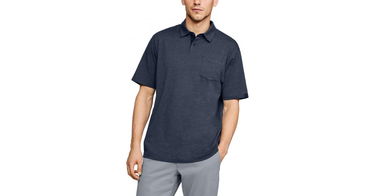 Поло тениска Under Armour Scramble Textured Golf Polo Синьо | 1321111-408, 1
