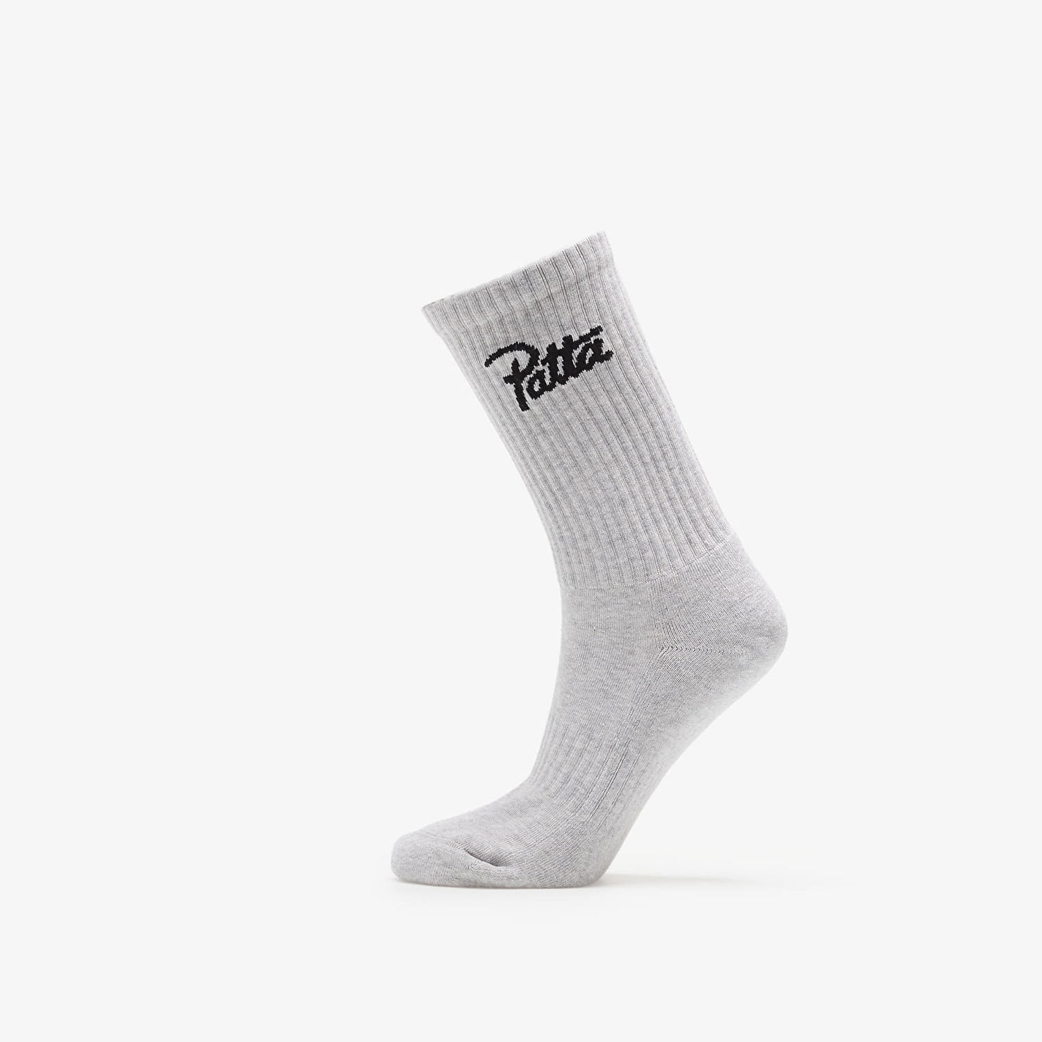 Чорапи Patta Script Logo Sports Sock Melange Grey Бяло | POC-AW25-2020-396-0016-050, 0