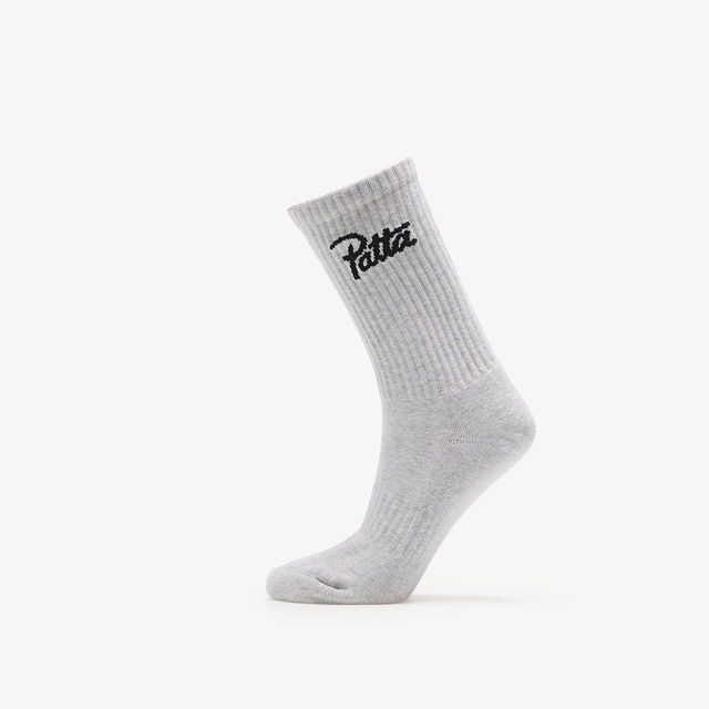Script Logo Sports Sock Melange Grey
