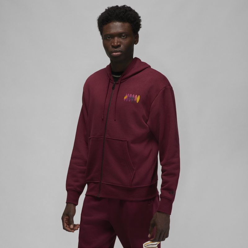 Суитчър Jordan Flight MVP Full-Zip Hoodie Бургунди | DQ7564-680, 0