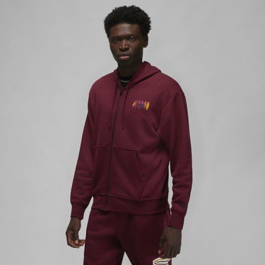 Суитчър Jordan Flight MVP Full-Zip Hoodie Бургунди | DQ7564-680, 0