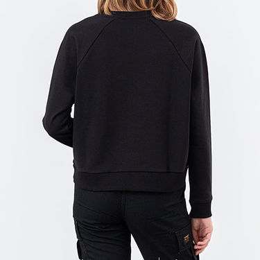 Суитчър Vans Sweatshirt Flying Boxy Crew Черно | vn0a47thblk1, 3