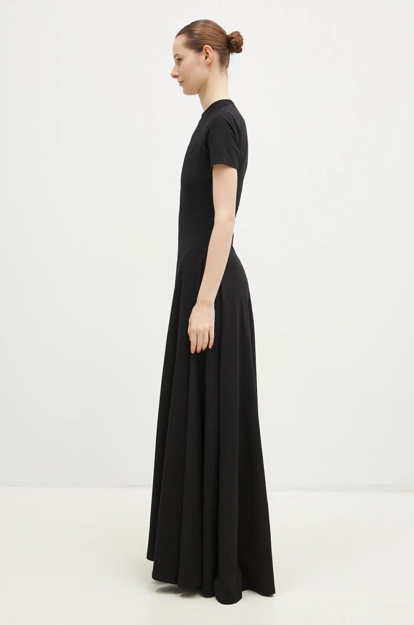 Pокля VETEMENTS VETEMENTS Embroidered Logo Maxi Dress Черно | WA66DR710B, 1