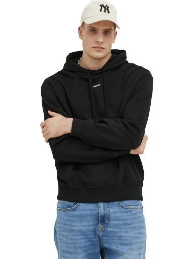 Суитчър BOSS Contrast Logo Hoodie Черно | 50486478