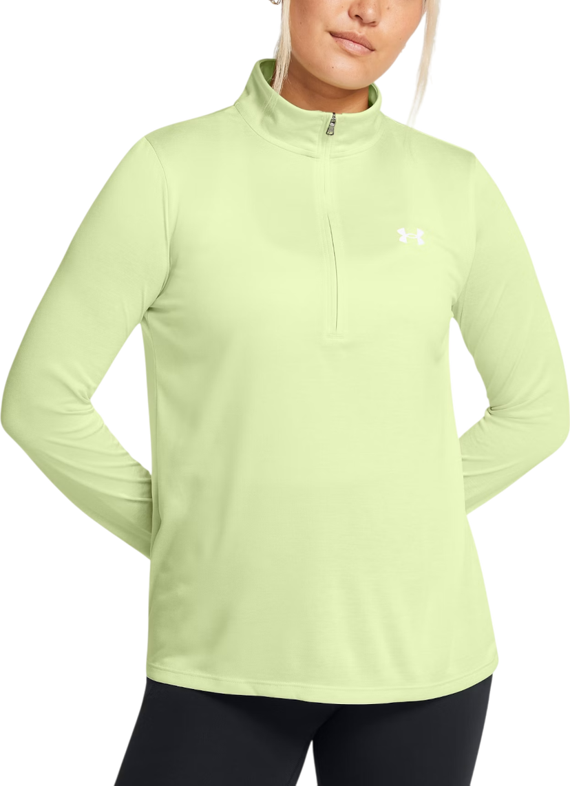 Тениска Under Armour Long Sleeve Half-Zip Top Tech Twist Зелено | 1384225-383