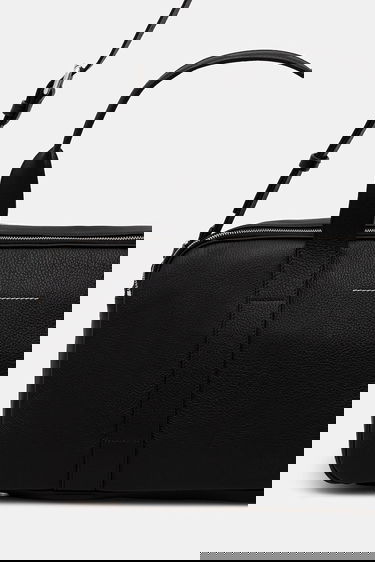 Чанта за пътуване Maison Margiela MM6 Maison Margiela Leather Duffel Bag Черно | SB6WI0006.P8326.T8013, 2