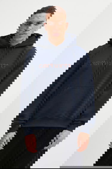 Суитчър Carhartt WIP WIP Hooded Sweatshirt with Embroidered Logo Тъмно синьо | I030547.38CXX, 0