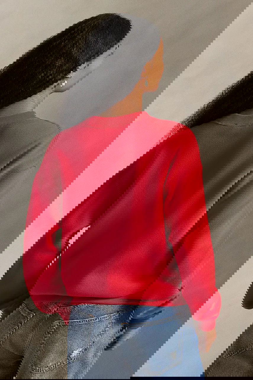 Суитчър Polo by Ralph Lauren Plain Crew Neck Sweatshirt Червено | 211971697, 1