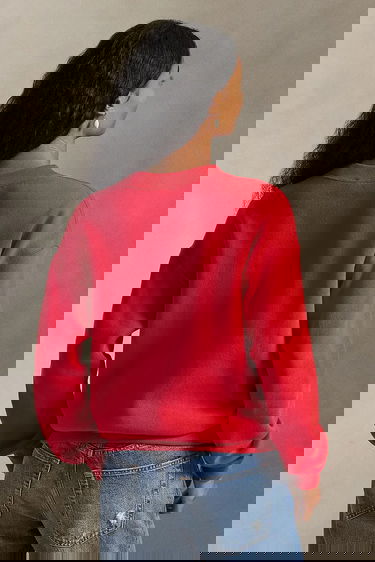 Суитчър Polo by Ralph Lauren Plain Crew Neck Sweatshirt Червено | 211971697, 1