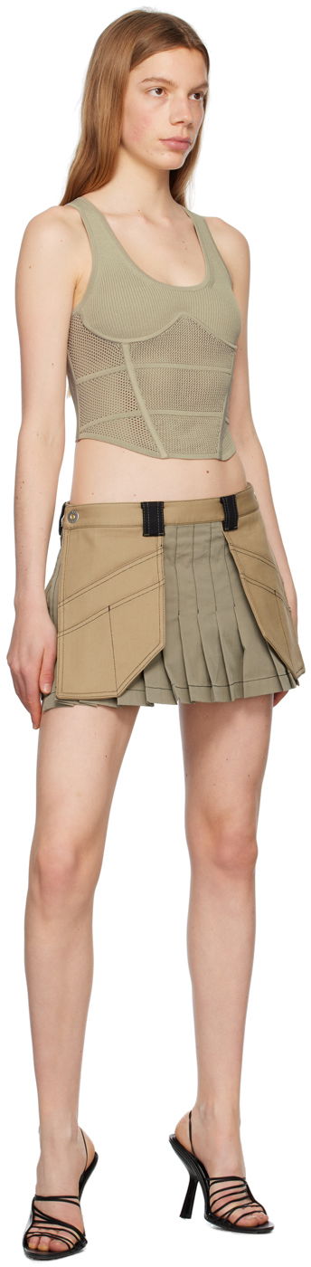 Потник Dion Lee Sport Corset Tank Top Зелено | A7720P23, 3