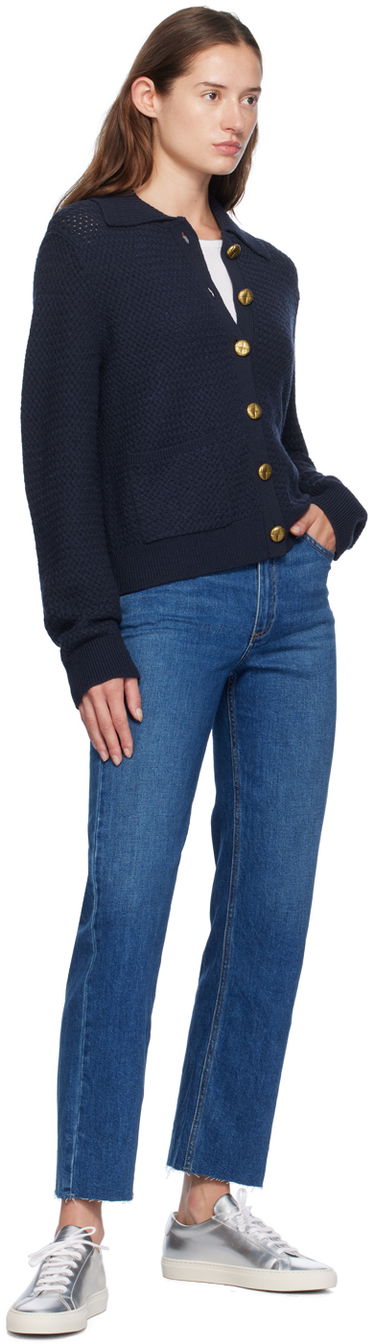 Пуловер rag & bone Jax Knit Cardigan Синьо | WAS24F019UG19, 3