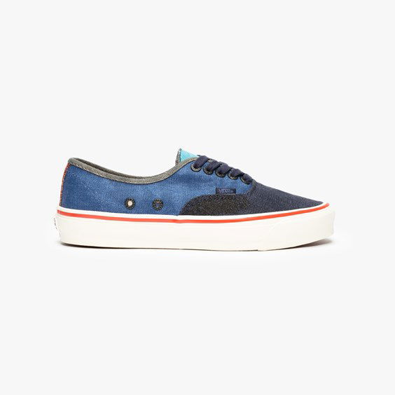 Кецове и обувки Vans Nigel Cabourn x OG Authentic LX "Crazy Navy Mix" Синьо | VN0A4BV99RD1, 0