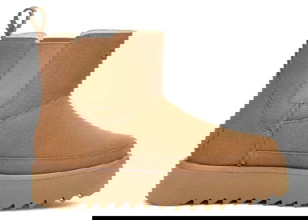 Кецове и обувки UGG Classic Chelsea Platform Mini Boot Chestnut W Кафяво | 1158051-CHE, 0