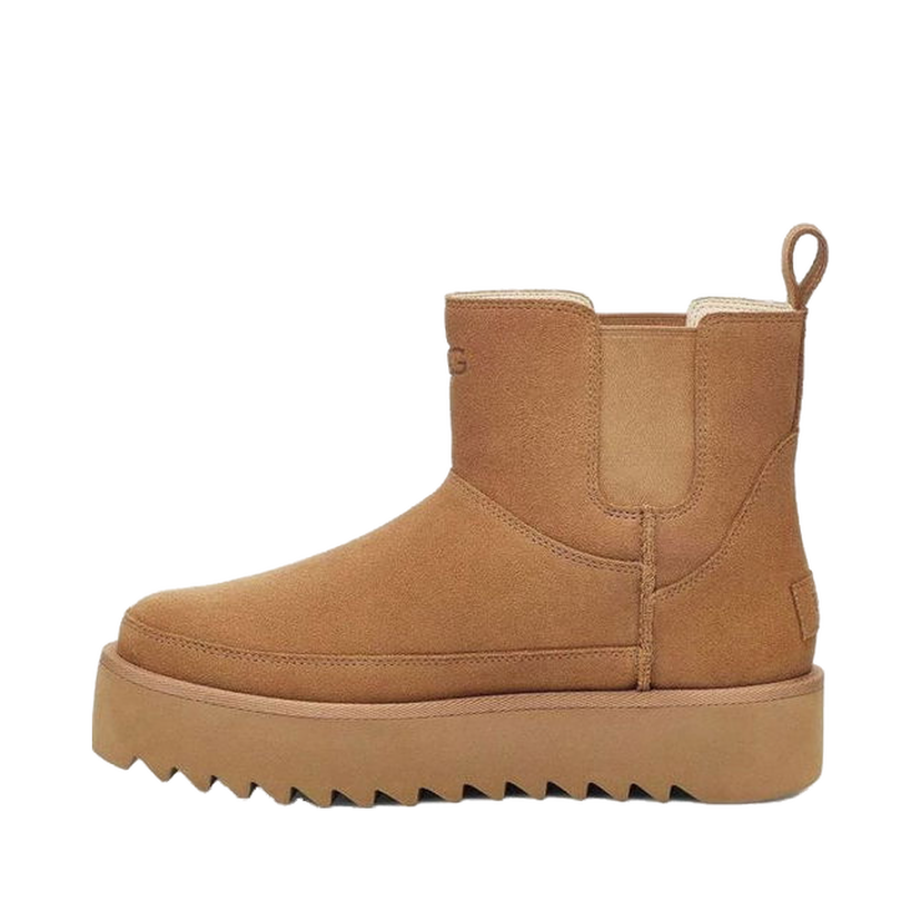 Кецове и обувки UGG Classic Chelsea Platform Mini Boot Chestnut W Кафяво | 1158051-CHE