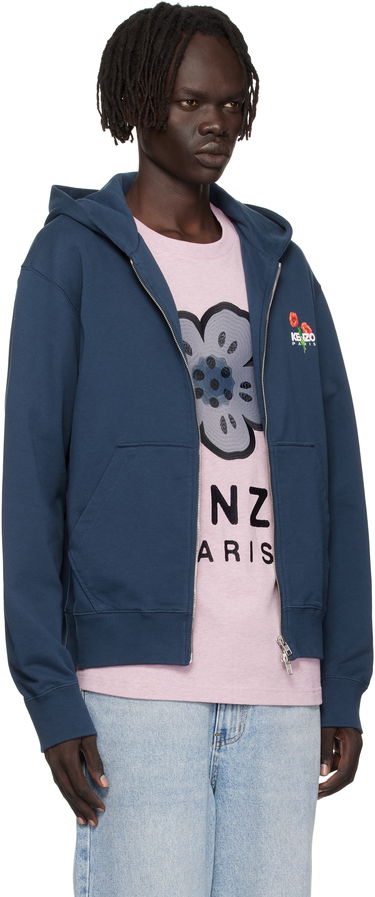 Суитчър KENZO Kenzo 'KENZO Archive Bouquet' Full-Zip Hoodie Тъмно синьо | FF65HO2554MF, 1