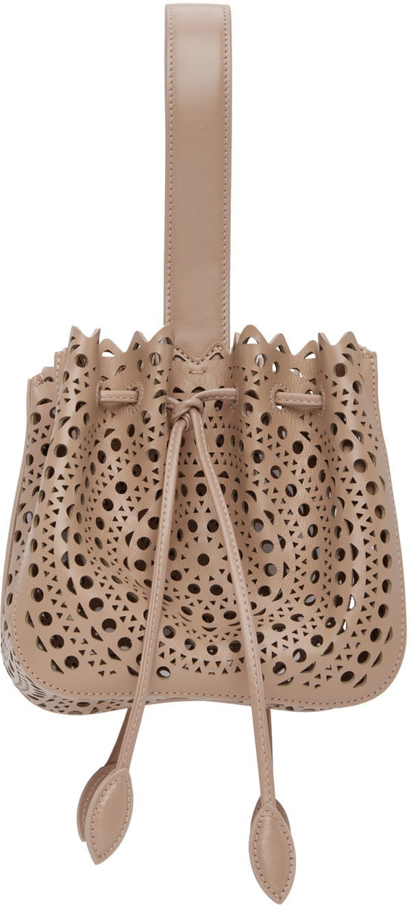 Rose Marie 16 Perforated-Leather Top Handle Bag