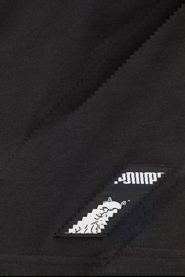 Тениска Puma Cotton T-Shirt with Graphic Back Print Puma x RIPNDIP Черно | 632413, 3
