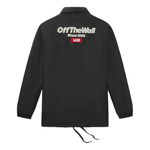 Ветровка Vans Coaches Jacket Back Alphabet Logo Черно | VN0A489UBLK, 0