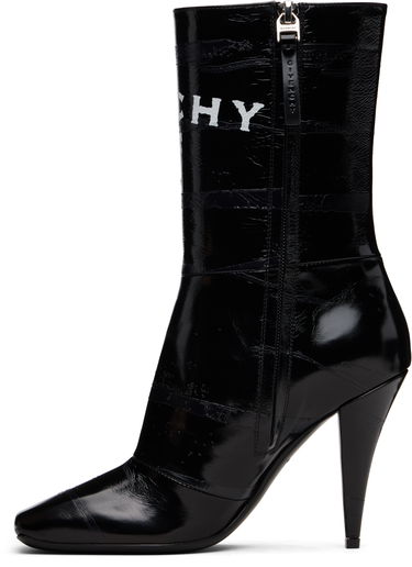 Кецове и обувки Givenchy Givenchy Sliced Square 'GIVENCHY' Tape Boots Черно | BE605FE2FQ001, 2