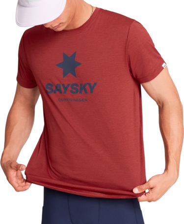 Тениска Saysky Saysky Logo Combat Pro T-Shirt Червено | omrss30c5007-omrss30c5007, 0