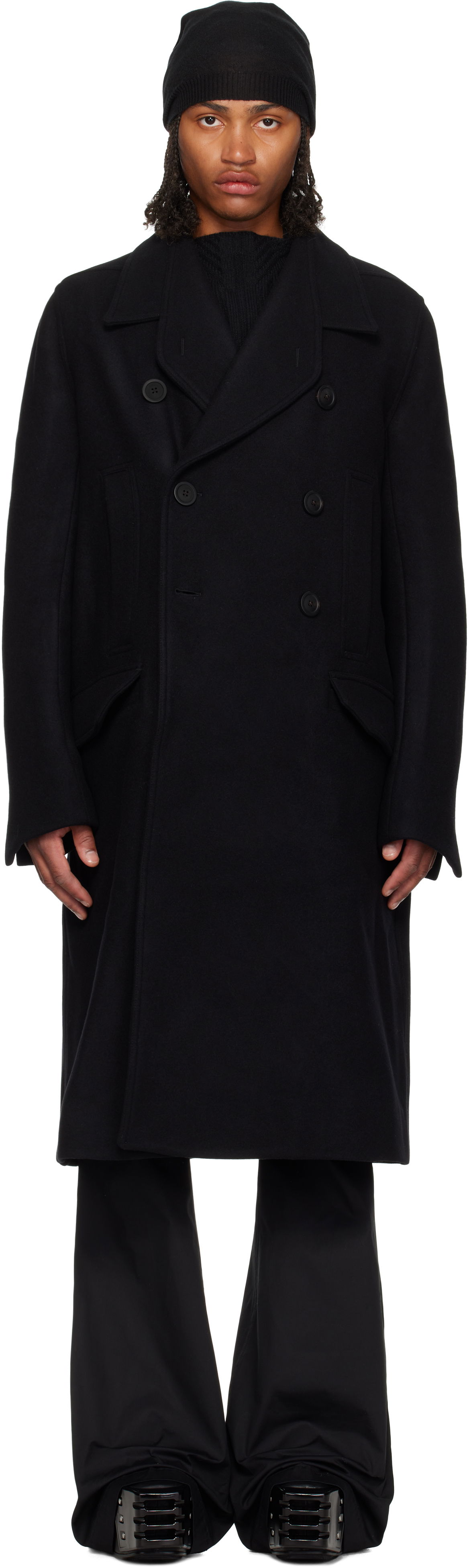 Палта Rick Owens Rick Owens Concordians Officer Coat Черно | RU02E1982 WSF, 0