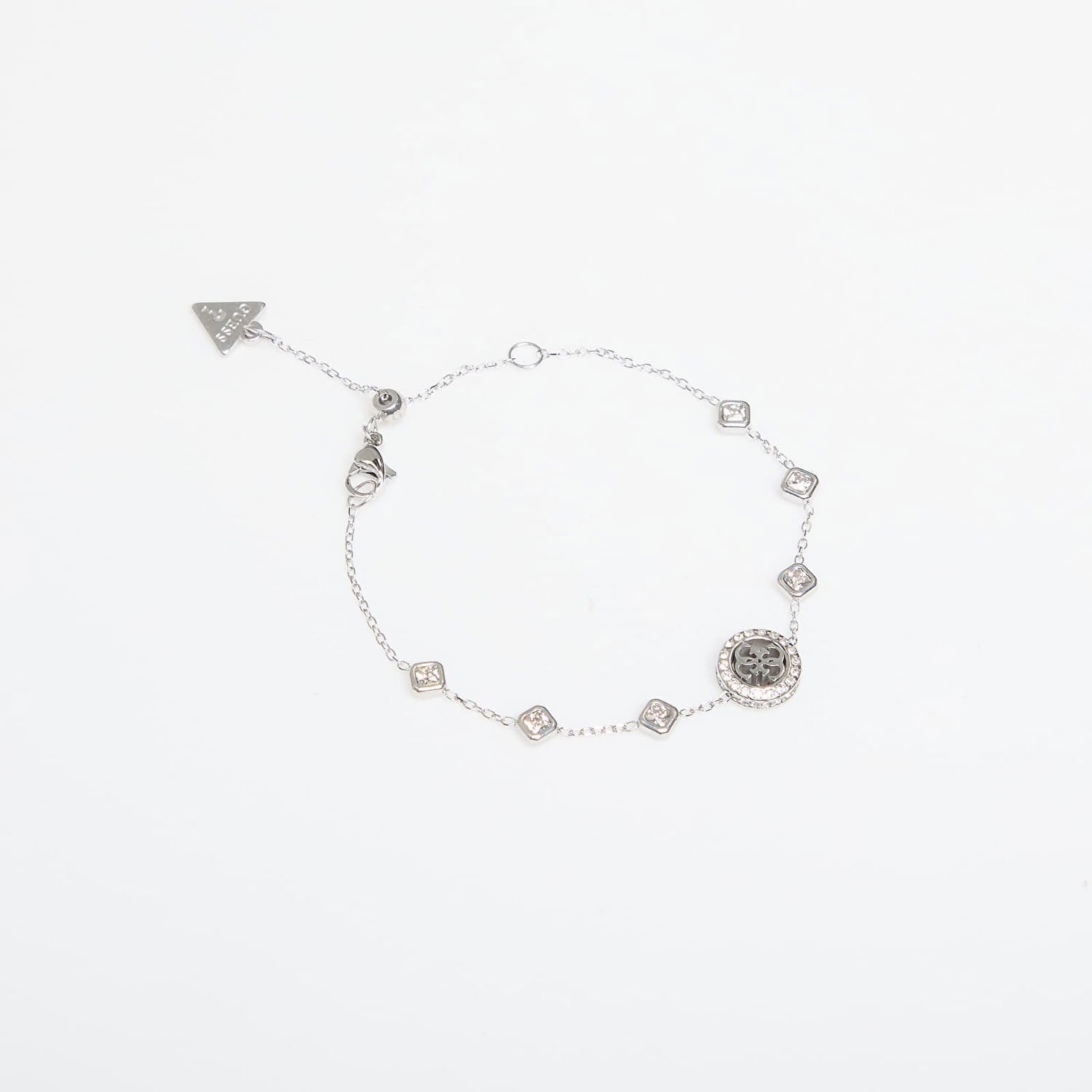 Гривна GUESS 4G Crush Crystal-Set Bracelet Металик | JUBB04156JWRH-SILVER, 1