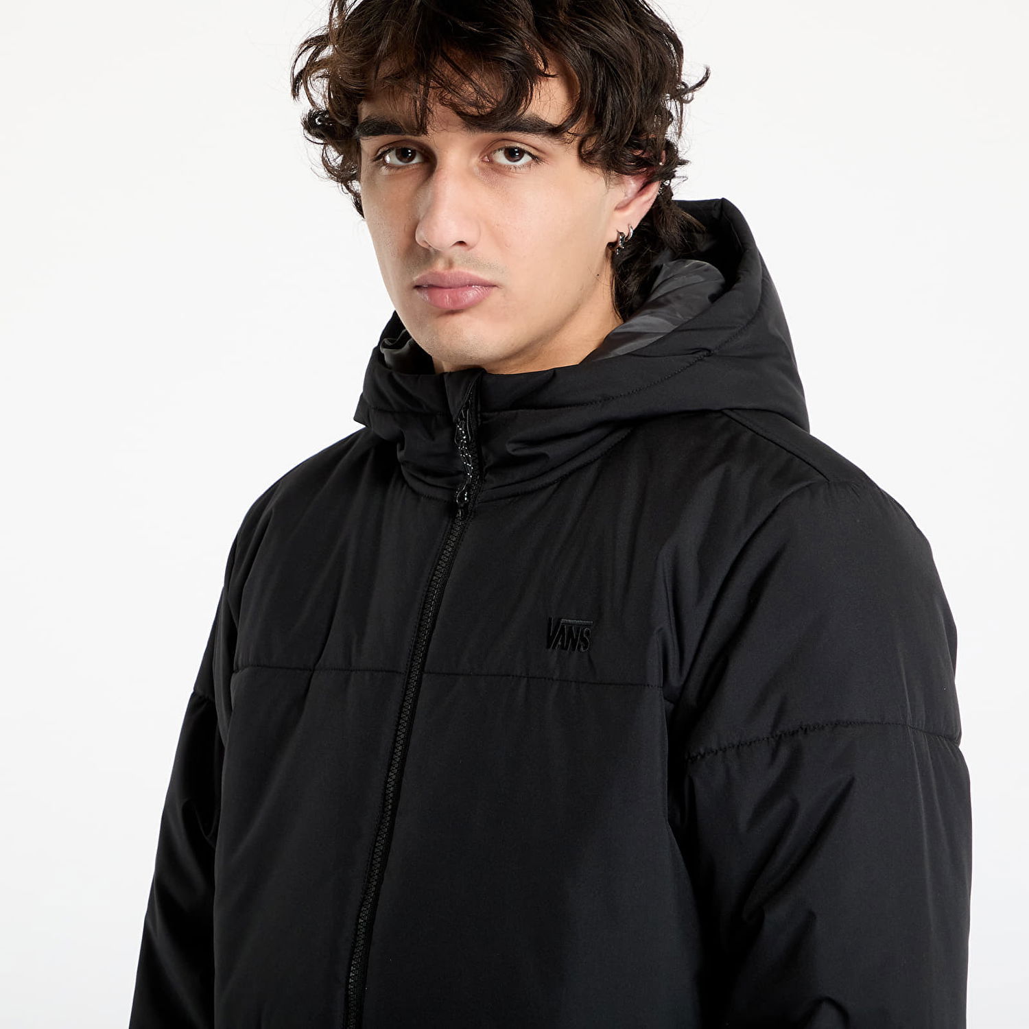 Пухо яке Vans Mte Norris Hooded Puffer Jacket Черно | VN000HN6BLK, 1