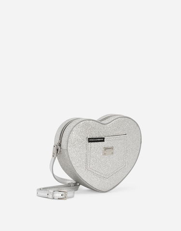 Чанта през рамо Dolce & Gabbana Dolce & Gabbana Dg Girlie Heart Glittery Fabric Bag Металик | EB0248AA74580998, 1
