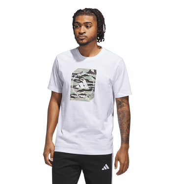 Тениска adidas Originals Camo Box Graphic Tee Бяло | JM0387, 0