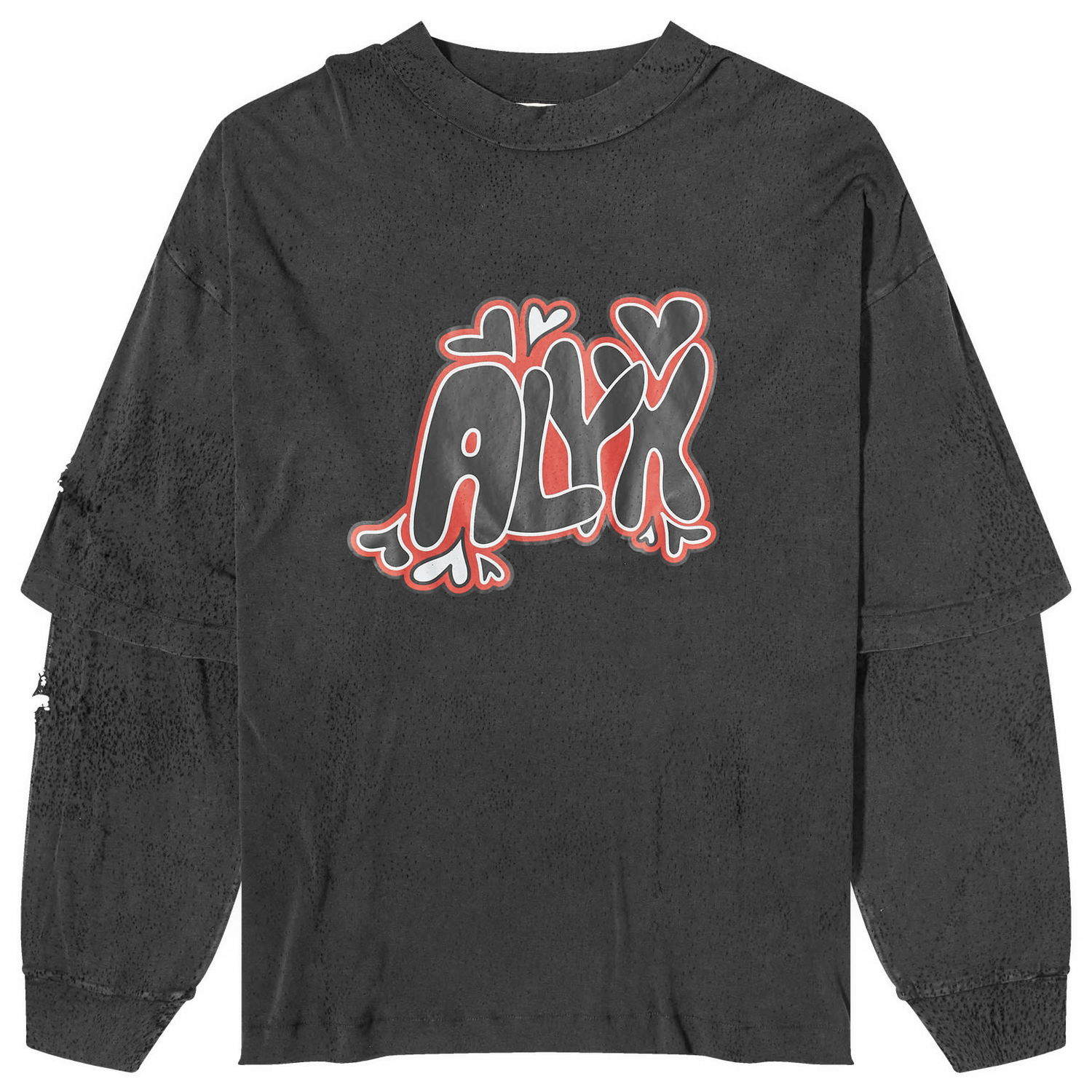 Тениска 1017 ALYX 9SM Oversized Needle Punch Черно | AAUTS0465FA01-BLK0003, 0