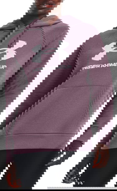 Суитчър Under Armour Rival Fleece Big Logo Hoodie Лилаво | 1379501-500, 0