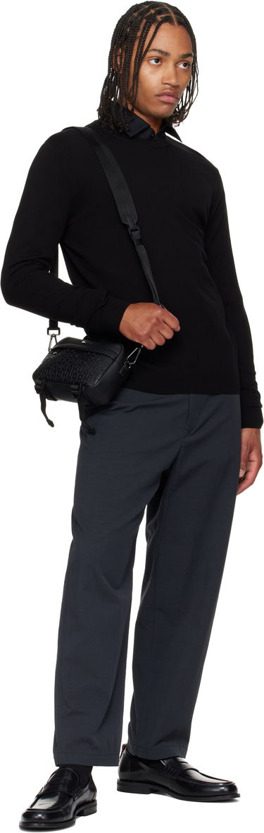 Чанта през рамо BOSS Embossed-Logo Crossbody Bag Черно | 50547406, 3
