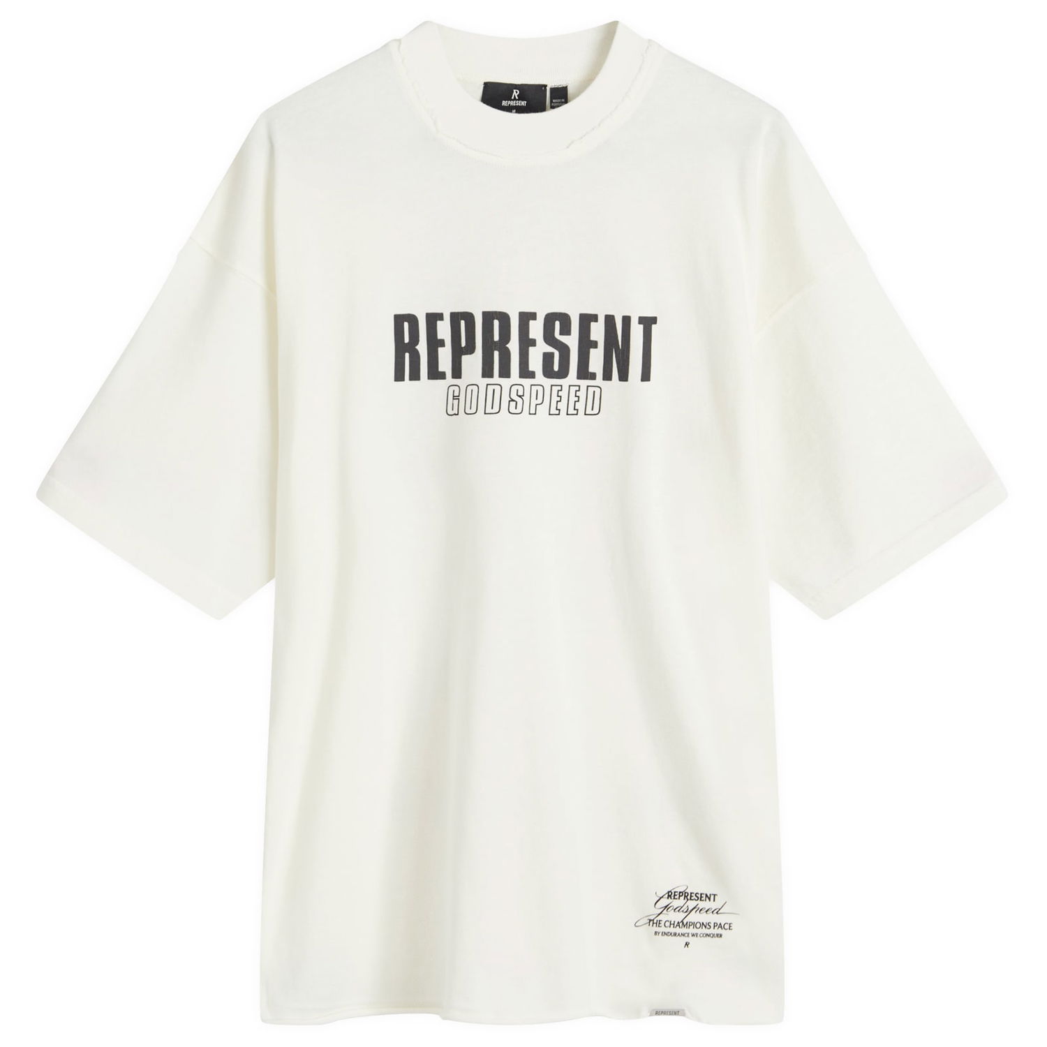 Тениска Represent Clo Godspeed T-Shirt Flat White Бяло | MLM4222-072, 0