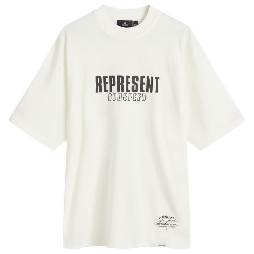 Тениска Represent Clo Godspeed T-Shirt Flat White Бяло | MLM4222-072