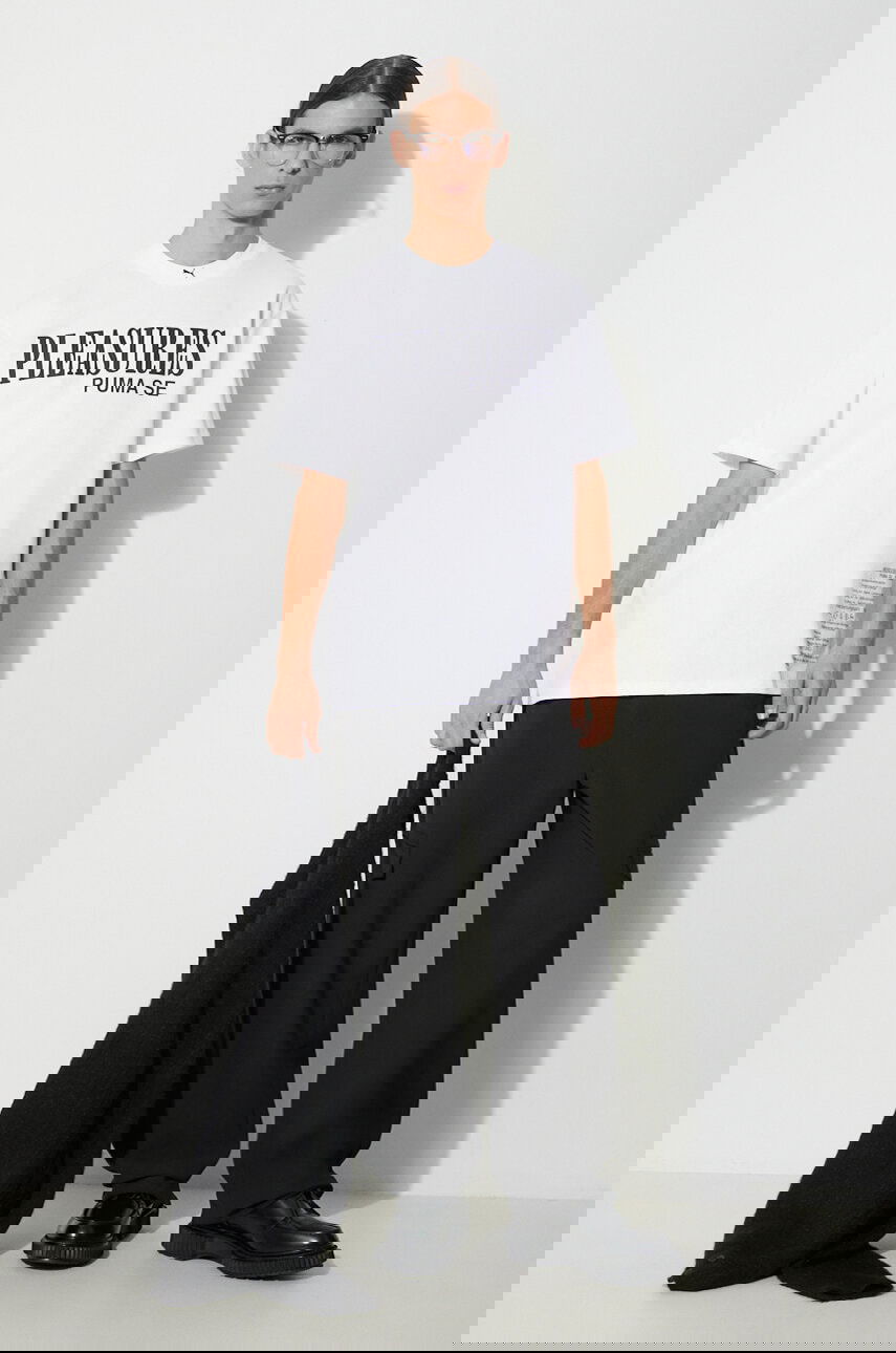 Тениска Puma PUMA x PLEASURES Typo Tee Бяло | 620878, 0