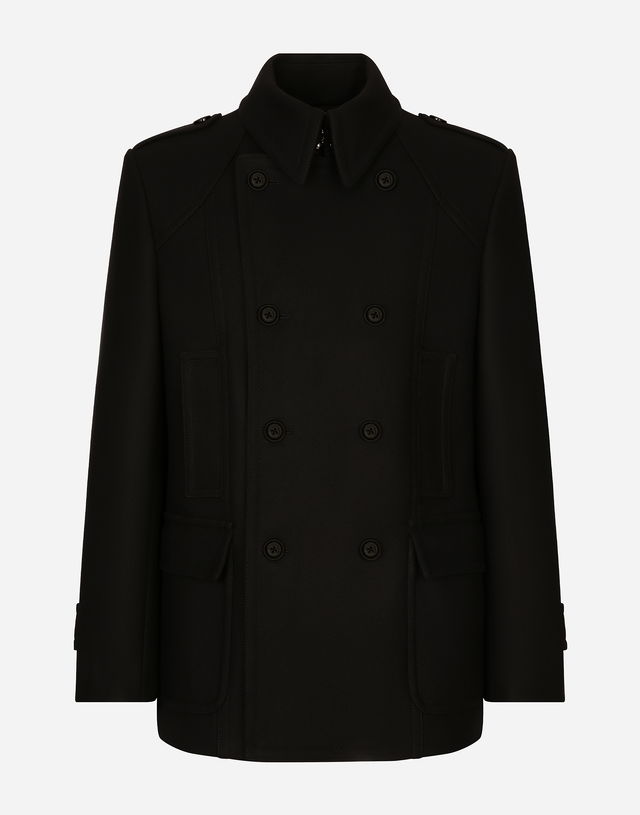 Dolce & Gabbana Double-breasted Wool-blend Pea Coat