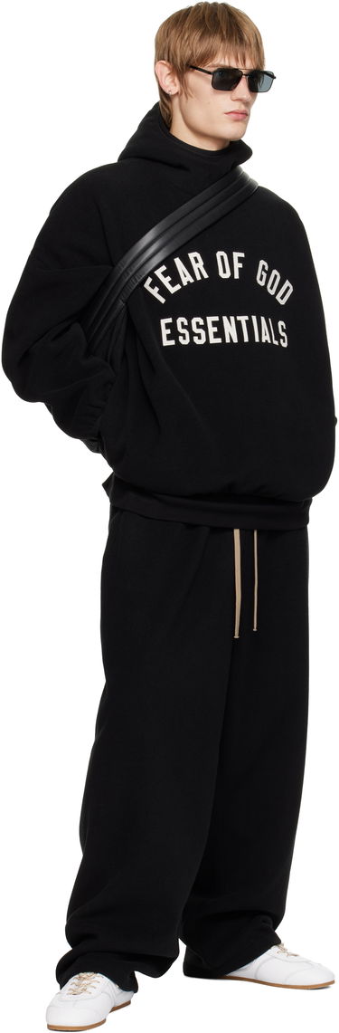 Суитчър Fear of God Fear of God ESSENTIALS Brushed Hoodie Черно | 202HO246410F, 4