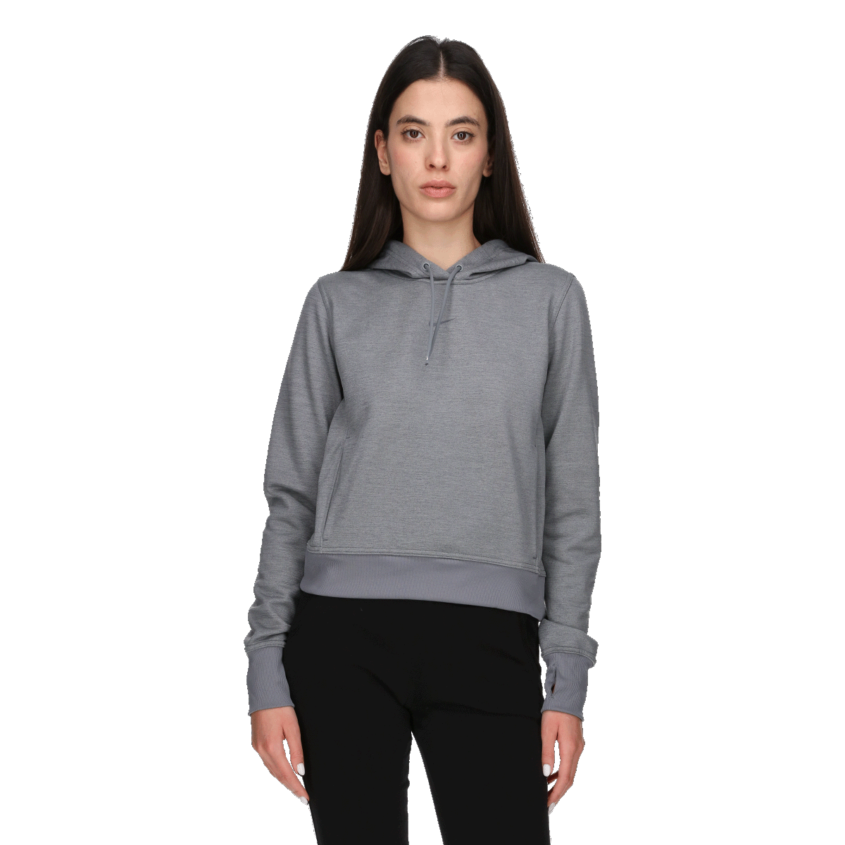 Суитчър Nike Therma-FIT One Cropped Training Hoodie Сиво | FB5210-091, 0