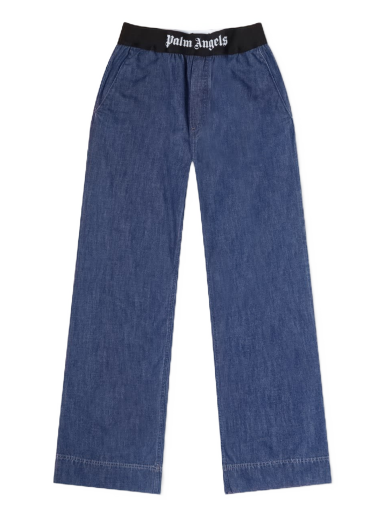 Пижама Palm Angels Denim Pajama Pants Тъмно синьо | PWYB034F23DEN0014610