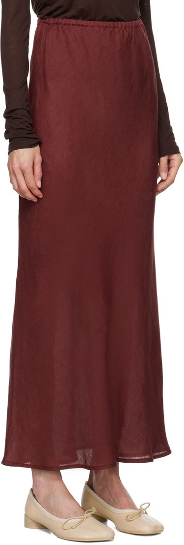 Пола Baserange Baserange Dydine Maxi Skirt Бургунди | SKDY-LI-AU24, 1