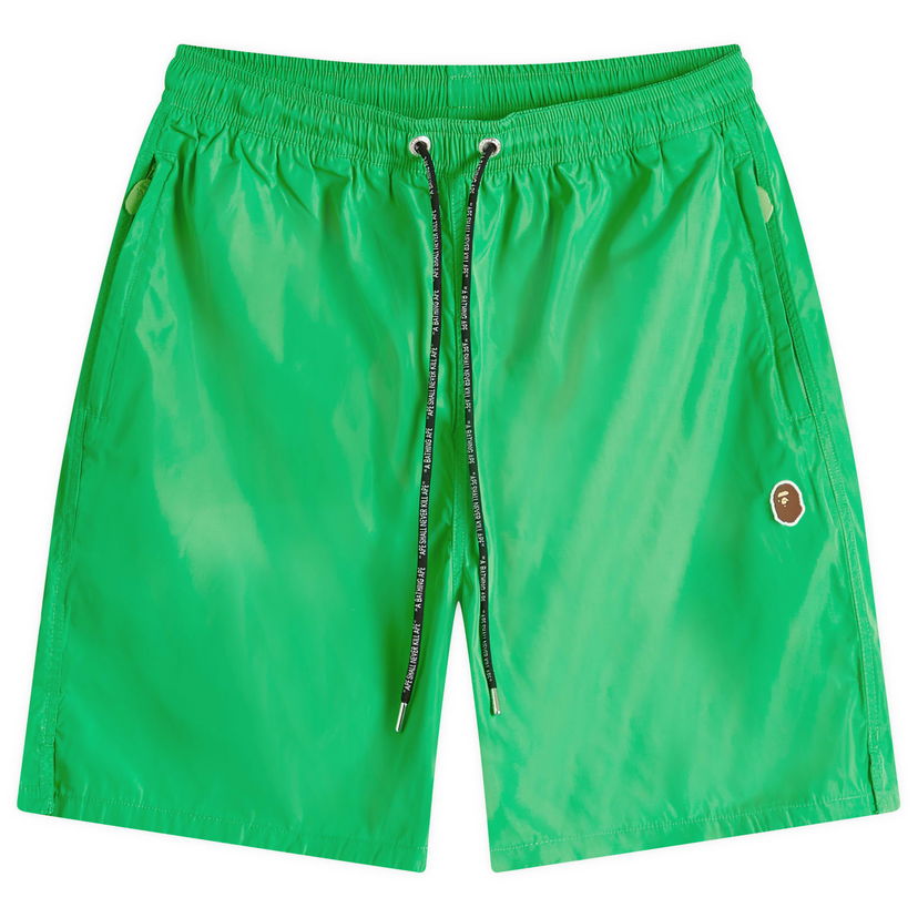 Къси панталони BAPE A Bathing Ape Ape Head Nylon Beach Short Зелено | 001SPK301322M-GRN