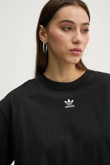 Съкратен топ adidas Originals Essentials Cropped T-Shirt Черно | IW5706, 3