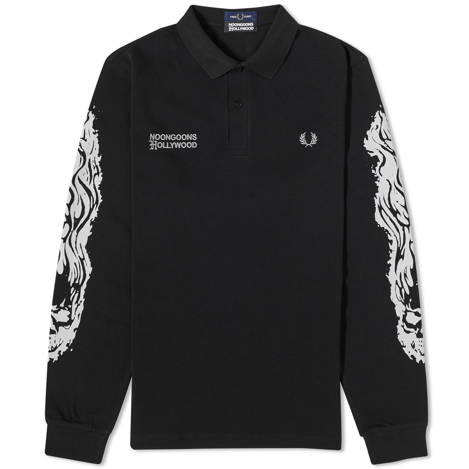 Поло тениска Fred Perry Noon Goons x Printed Polo Tee Черно | SM5230-102, 0