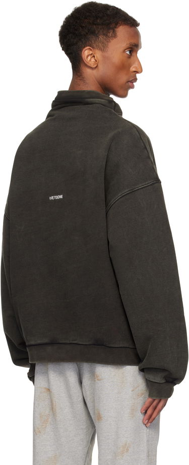 Пуловер We11done Standard Logo Turtleneck Sweatshirt Зелено | WD-TS3-24-731-U-BK, 2