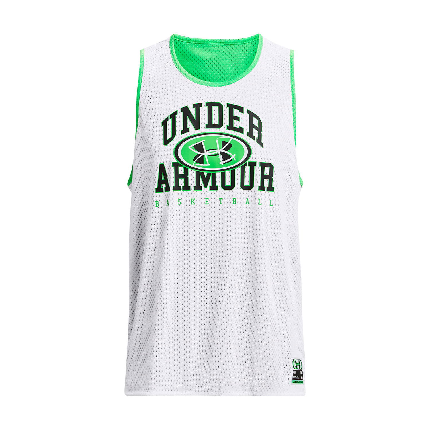 Фланелка Under Armour Baseline Reversible Jersey White Зелено | 1377310-100, 1