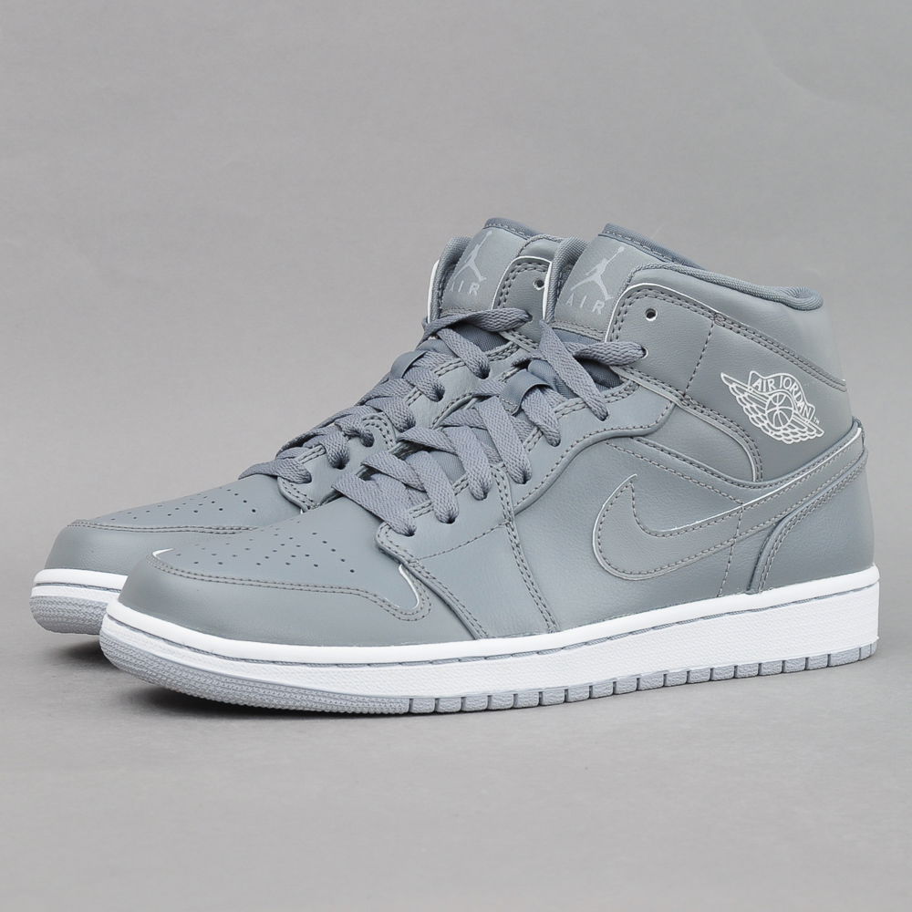 Кецове и обувки Jordan Air Jordan 1 Mid ''Cool Grey'' Сиво | 554724-031, 1