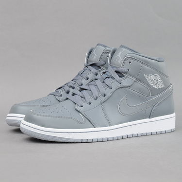 Кецове и обувки Jordan Air Jordan 1 Mid ''Cool Grey'' Сиво | 554724-031, 1