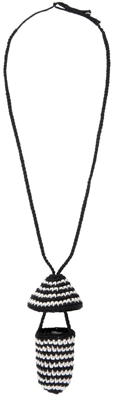 Колие Stella McCartney Stella McCartney Crochet Mushroom Necklace Черно | 7V0029WP0037, 1
