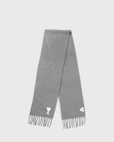 Шал AMI AMI de Coeur Gray Wool Scarf Сиво | USF673.AW0004-050, 0